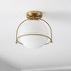 preview thumbnail 9 of 8, SAFAVIEH Lighting Valise Flush Mount - 13" W x 11" D x 11" H