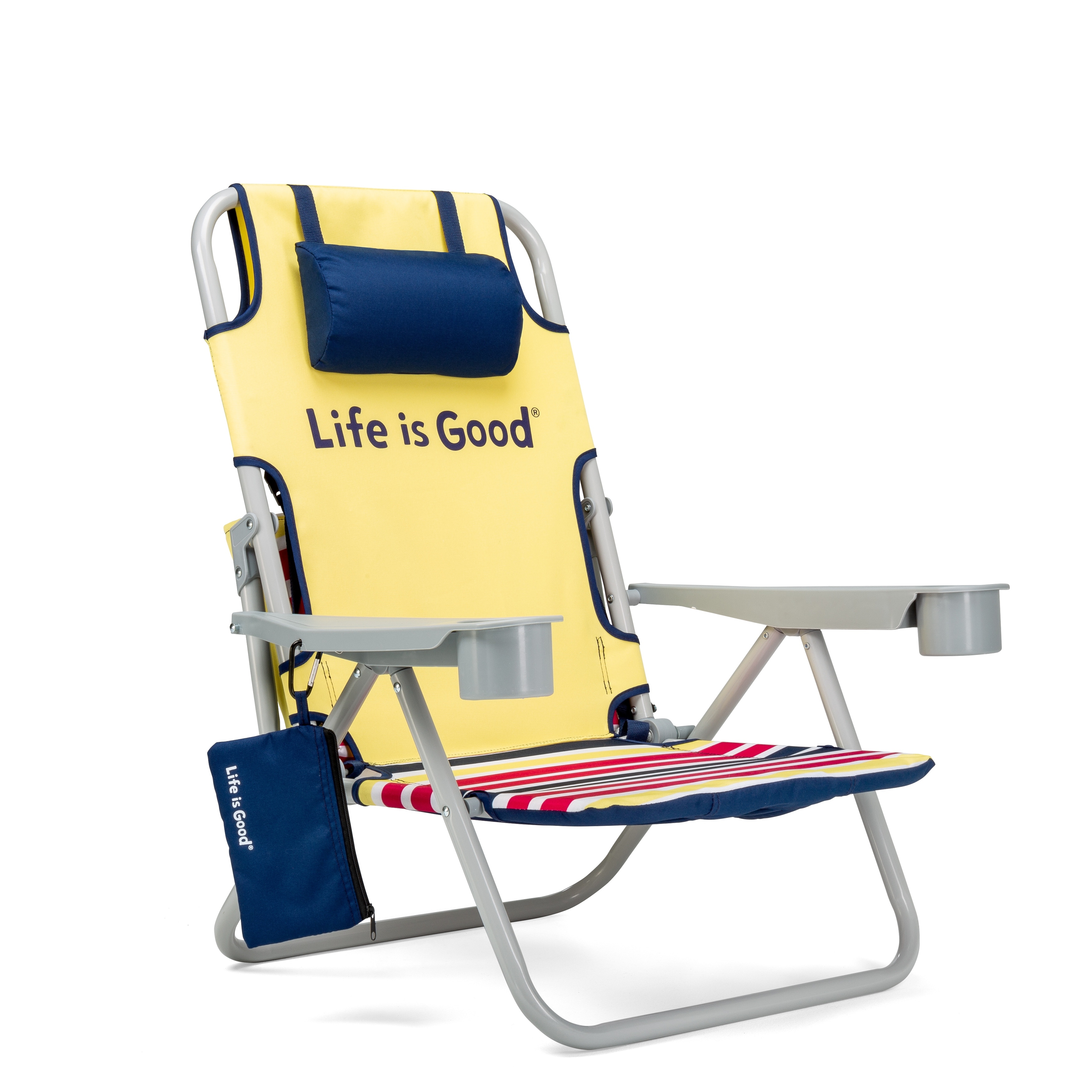 Shop Black Friday Deals On Life Is Good Grey Oversized Beach Chair Overstock 32308728