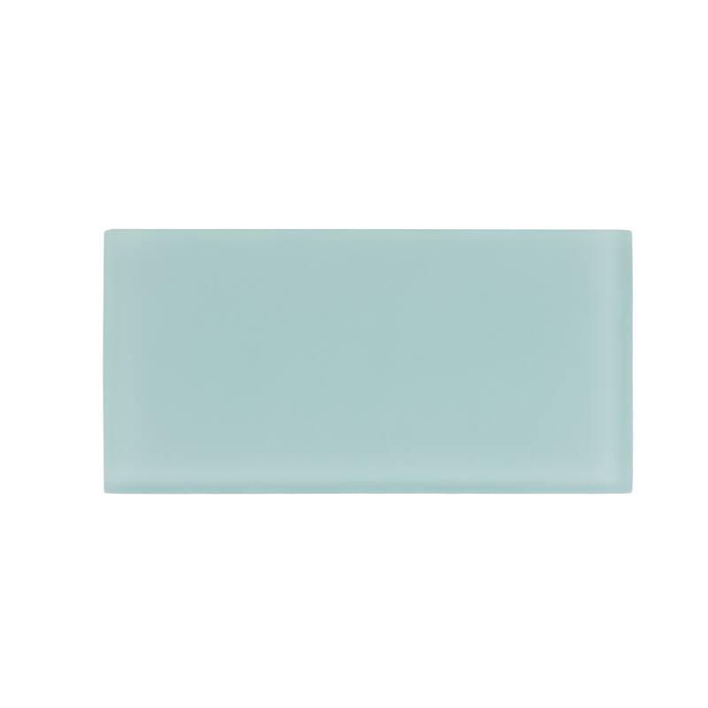 Apollo tile 3" x 6" Colorway Matte Blizzard Blue Glass Tile (5 sq ft/case) - 40 Pack