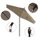 preview thumbnail 38 of 99, Pompano 9ft Crank Lift Push Button Tilt Round Patio Umbrella by Havenside Home, Base Not Included