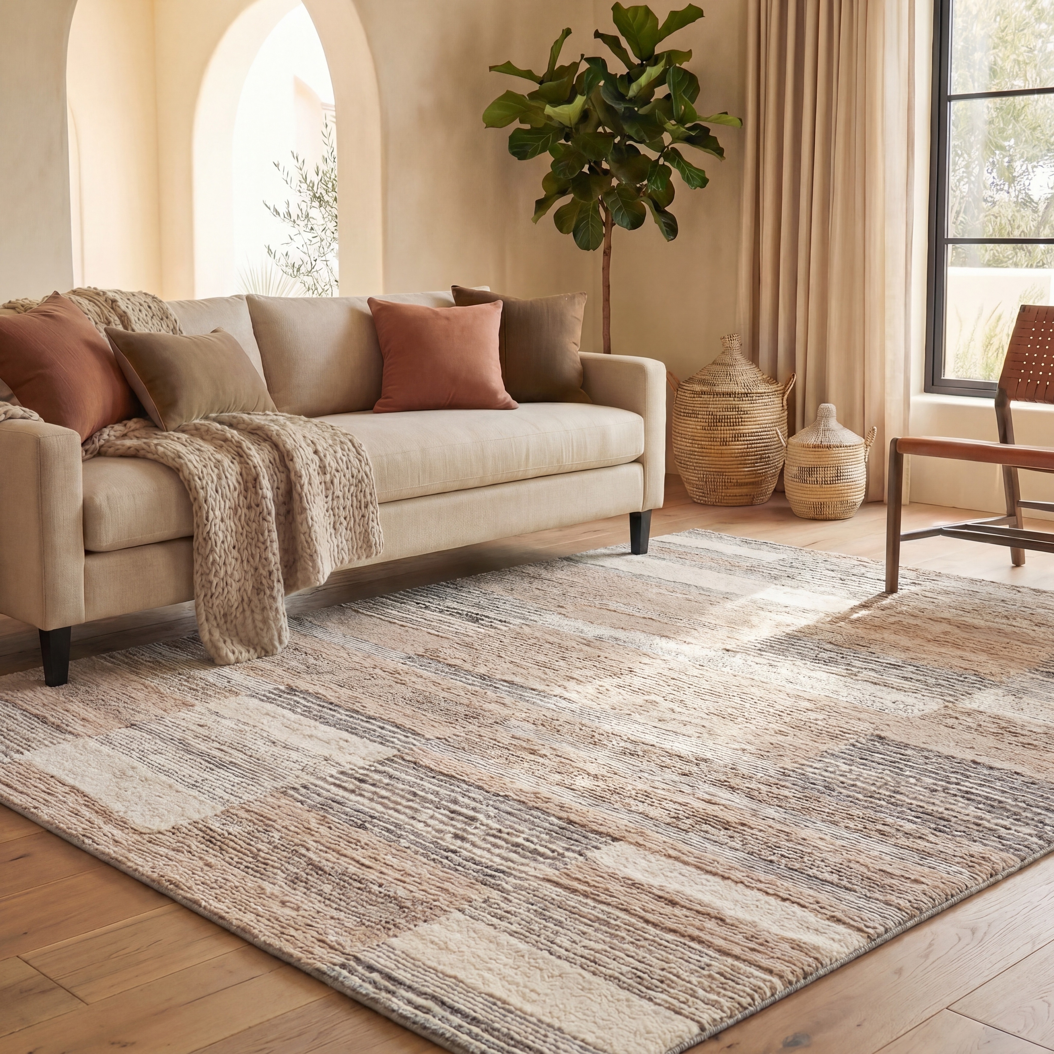 SAFAVIEH Handmade Casablanca Shag Annina Wool Rug