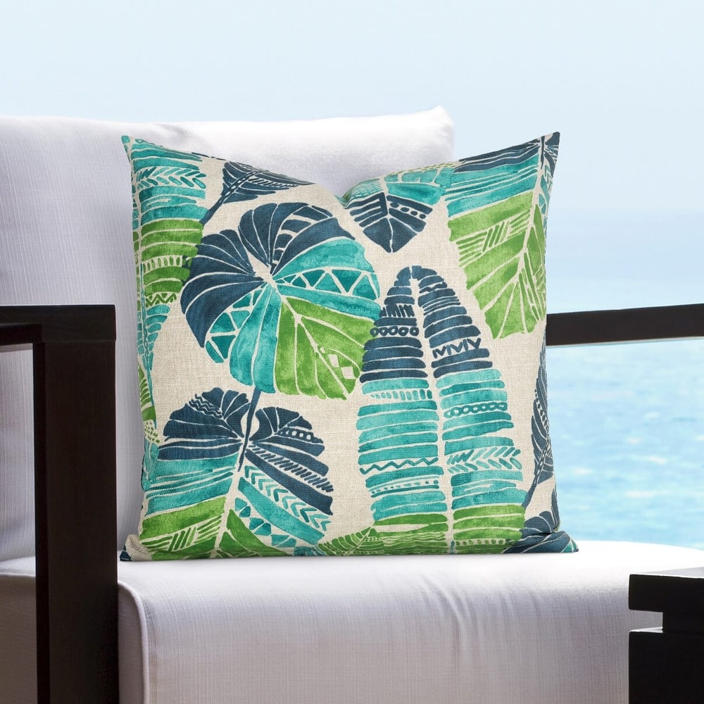 Siscovers Royal Fern Solarium Indoor/Outdoor Throw Pillow