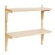preview thumbnail 30 of 32, Kate and Laurel Meridien Mid-Century Wall Shelves - 24x8x24 Natural