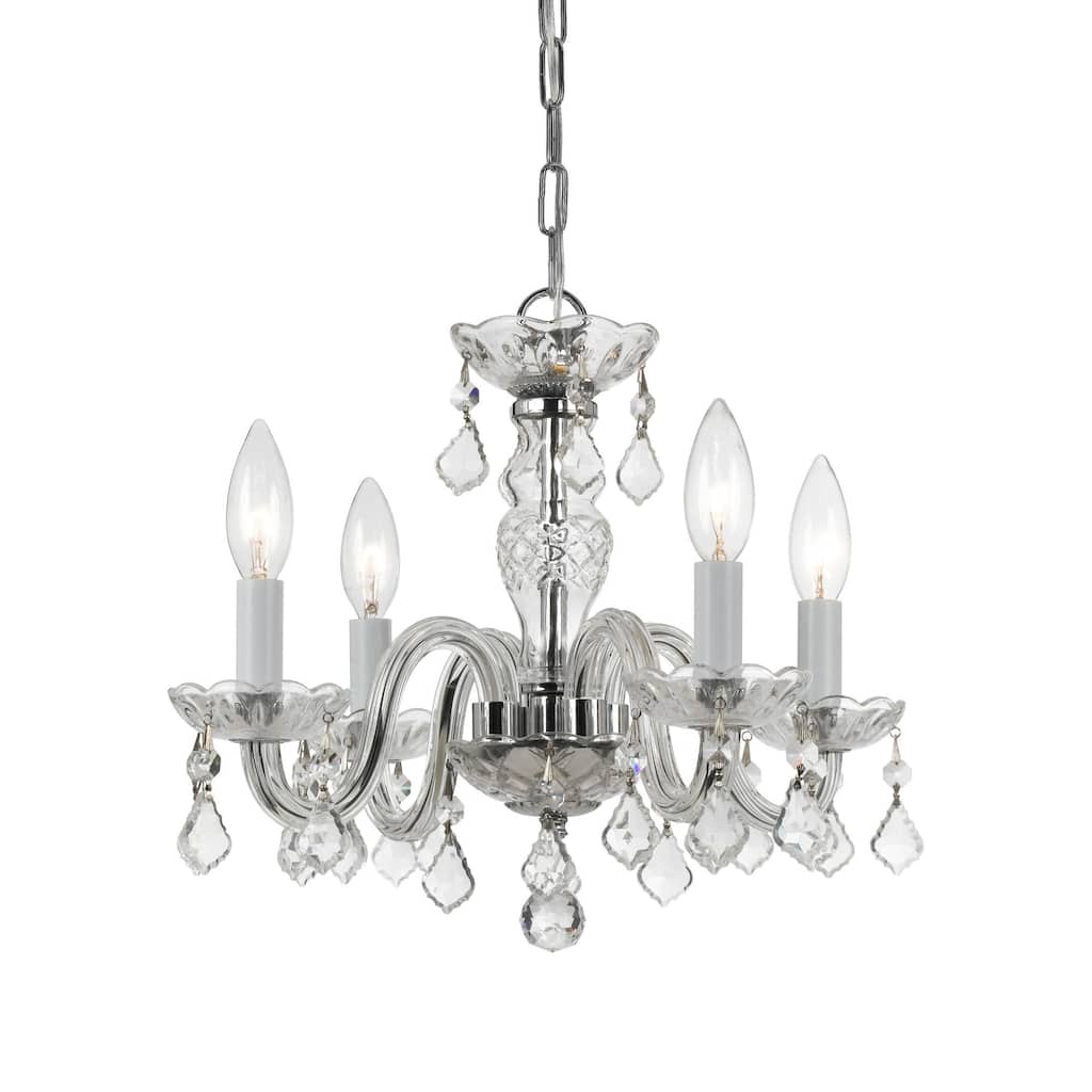 Crystorama Lighting Group Traditional Crystal 4 Light 15" Wide
