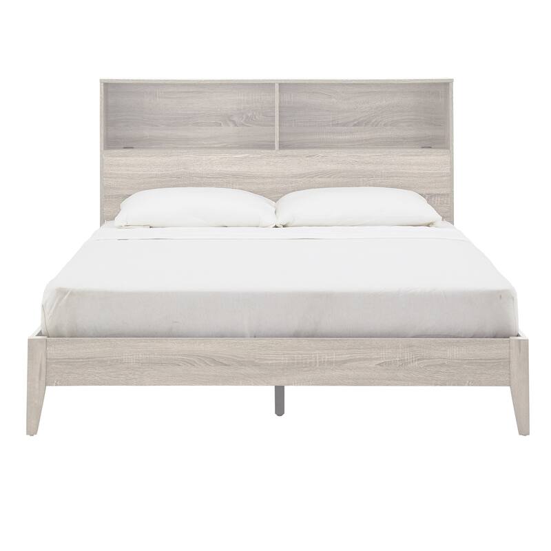 Malins Bookcase Queen Platform Bed with USBs by iNSPIRE Q Classic
