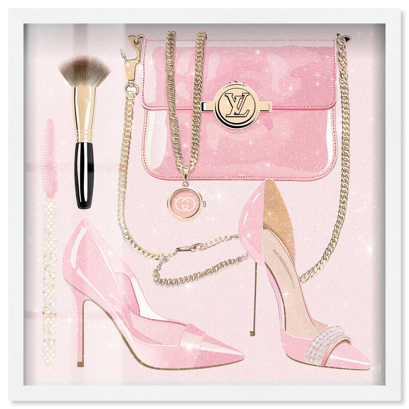 Her Favorite Choices Shadowbox by Art Remedy - White - 20" x 20"