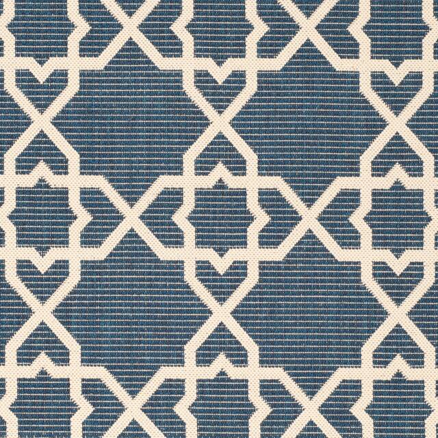 SAFAVIEH Courtyard Lawanda Trellis Indoor/ Outdoor Waterproof Patio Backyard Rug