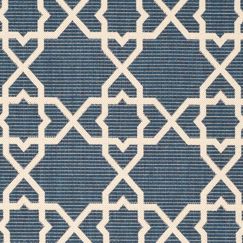 SAFAVIEH Courtyard Lawanda Trellis Indoor/ Outdoor Waterproof Patio Backyard Rug