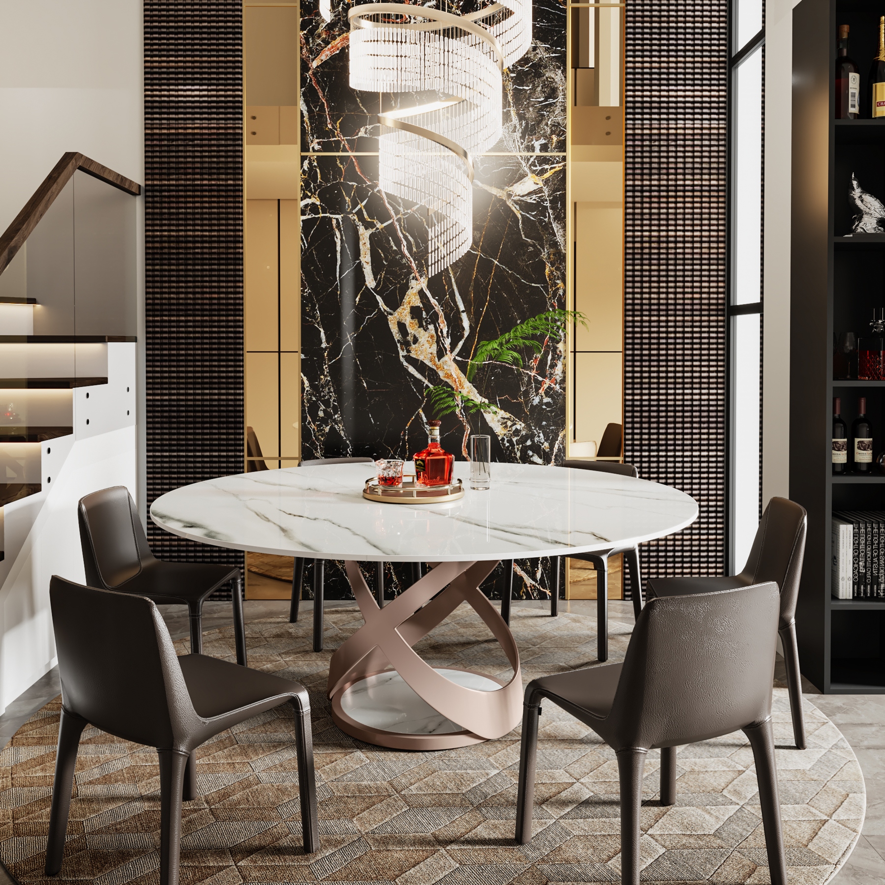 Round dining table for 8 people store