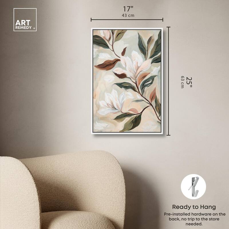 Soft Magnolia II Canvas by Art Remedy