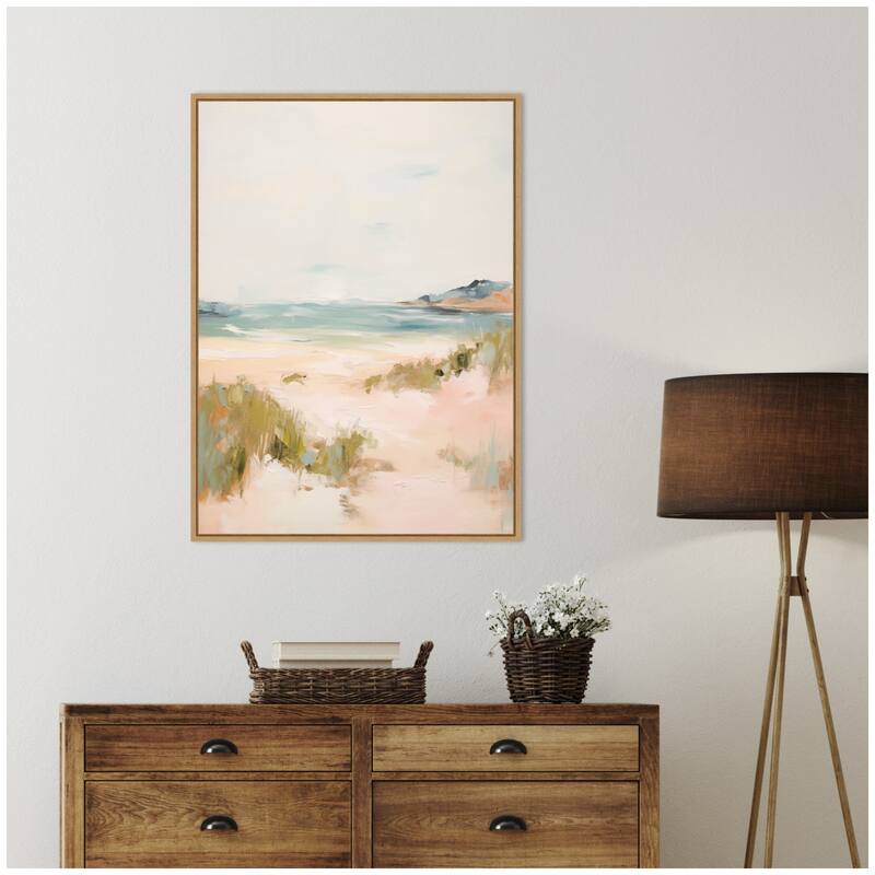 Kate and Laurel Tranquil Landscape V expansion by Amy Lighthall Framed Canvas Wall Art Print
