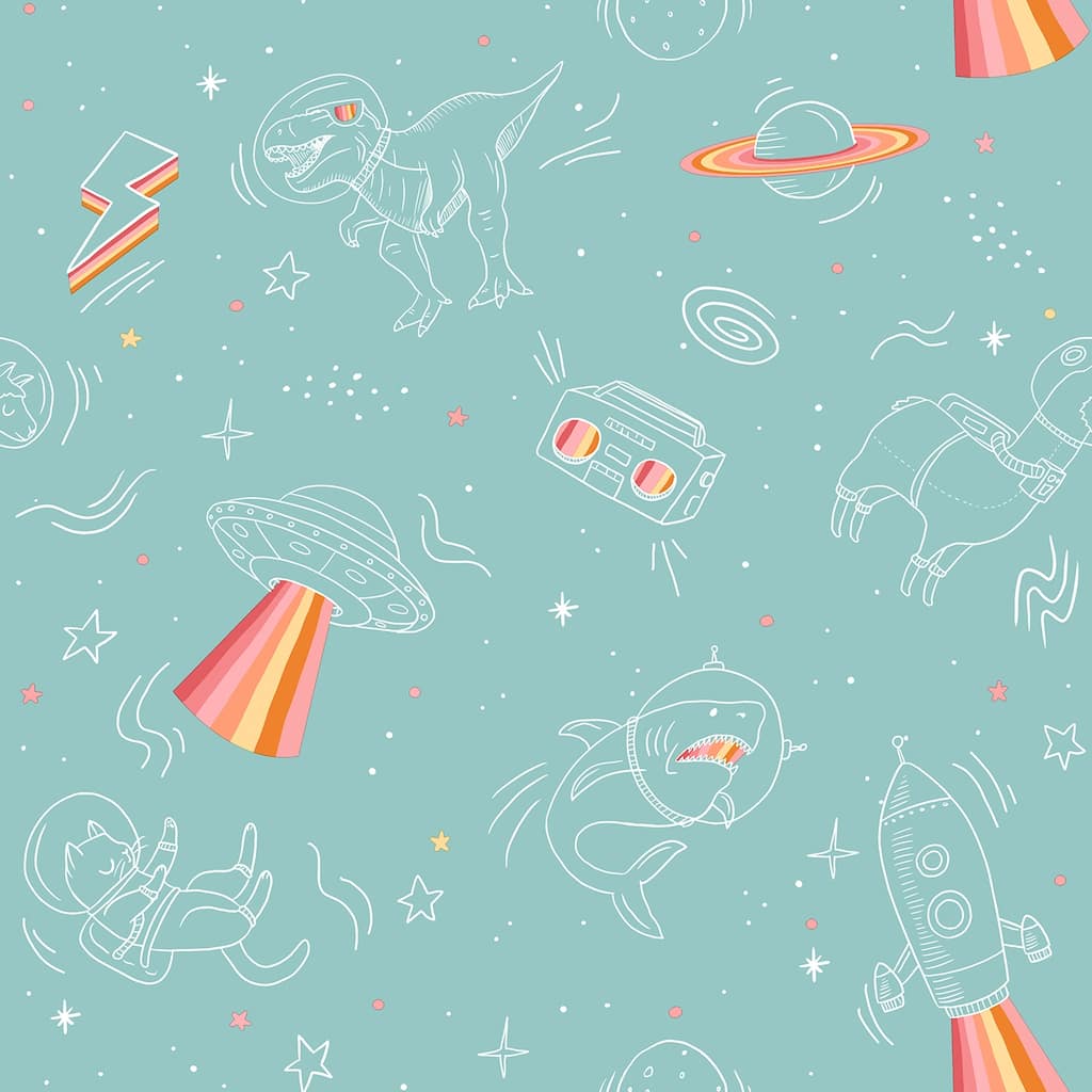 Veer Decor Space Adventures Wallpaper