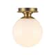 Option Brushed Gold / Glossy Opal Glass