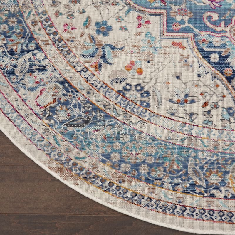 Nourison Vintage Kashan Persian Medallion Area Rug