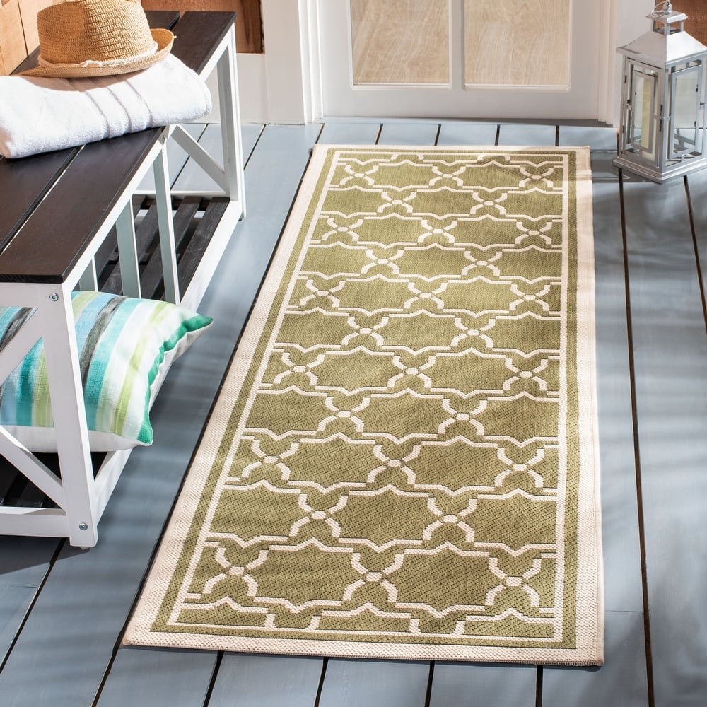 SAFAVIEH Courtyard Gulsin Indoor/ Outdoor Waterproof Patio Backyard Rug