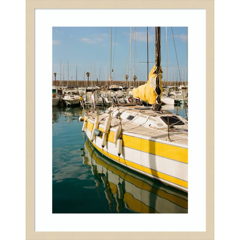 Menton France No. 13 on Film by Bethany Young Wood Framed Wall Art Print
