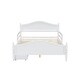 preview thumbnail 21 of 46, Twin/Full Size Wood Platform Bed with Half Guardrails on Both Sides, Modern Design Kids Storage Bed Frame with 2 Drawers