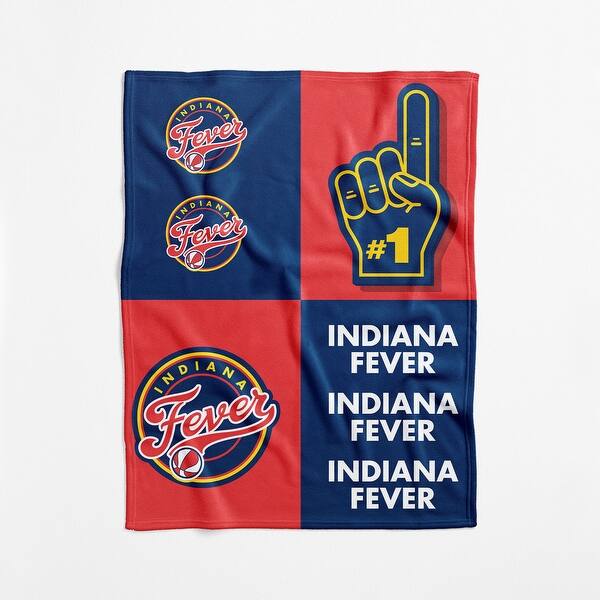 slide 2 of 6, WNBA Indiana Fever Domino Swaddle Blanket 40x50 inches - Indiana Fever