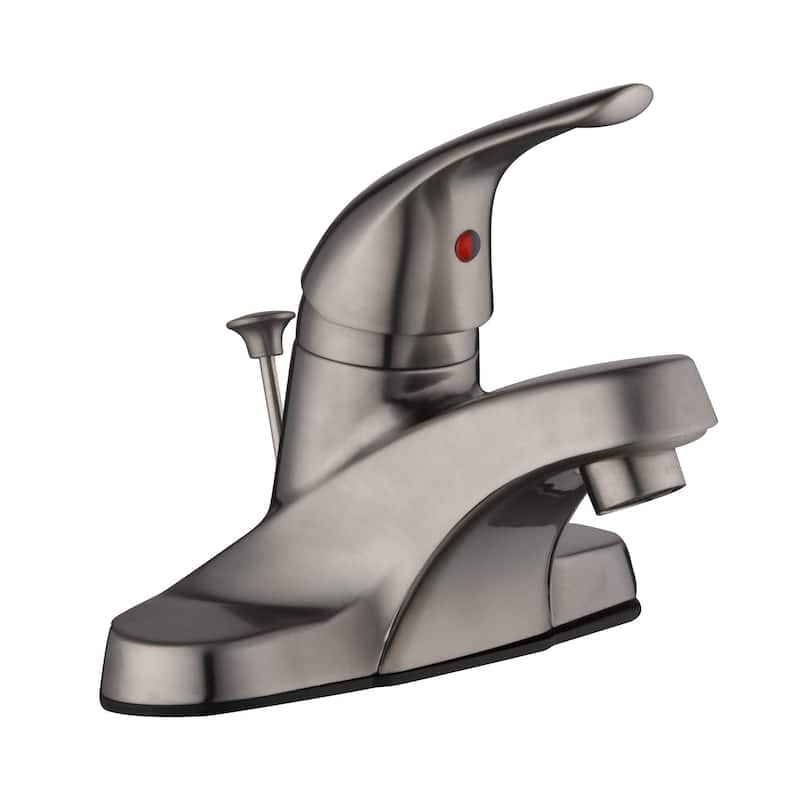 Design House Middleton 1.2 GPM Centerset Bathroom Faucet with Pop-Up - Satin Nickel