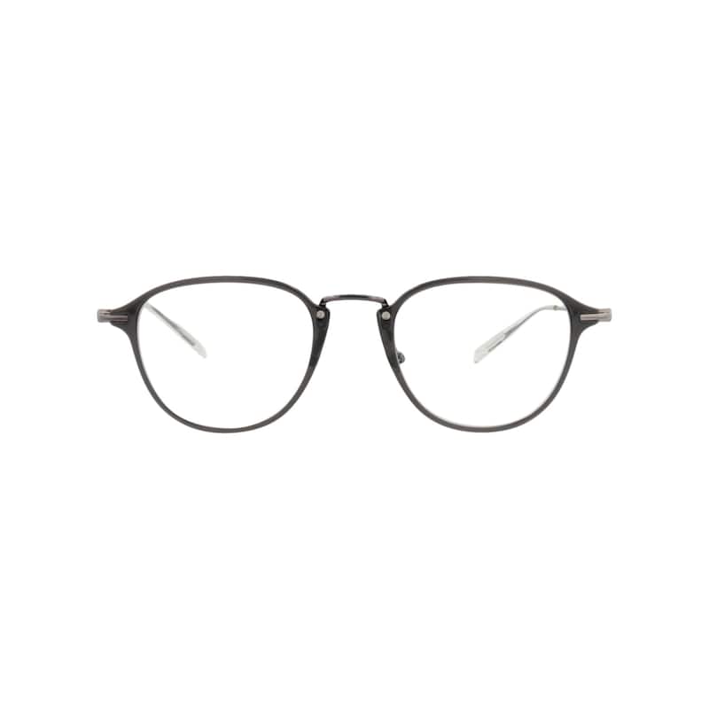 Montblanc Round-Frame Injection Optical Frames - Grey Ruthenium Transparent - Green