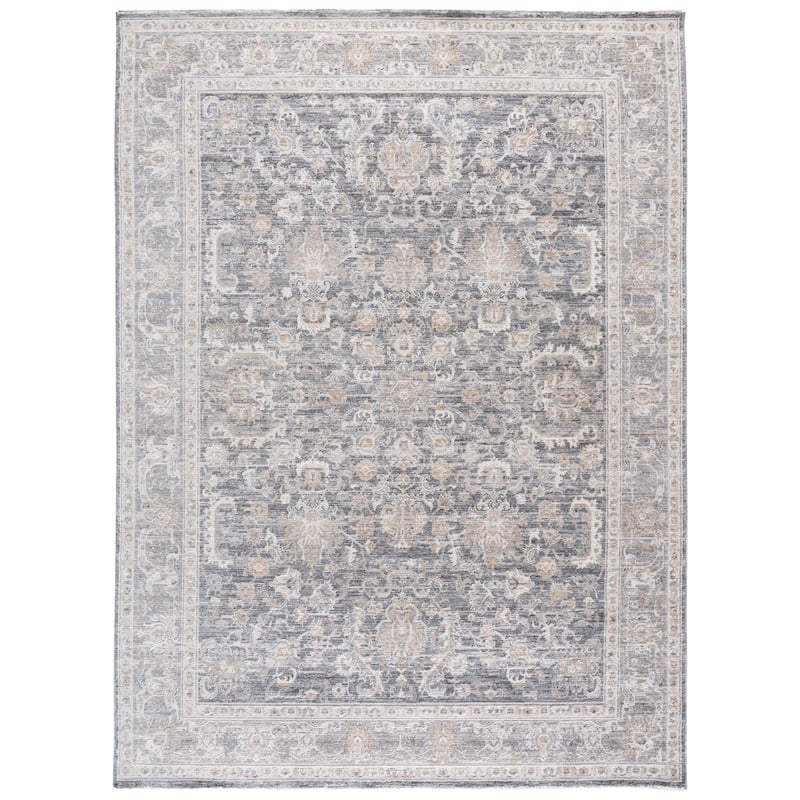 SAFAVIEH Kendal Aritina Traditional Rug - 9' x 13' - Dark Grey/Ivory Beige