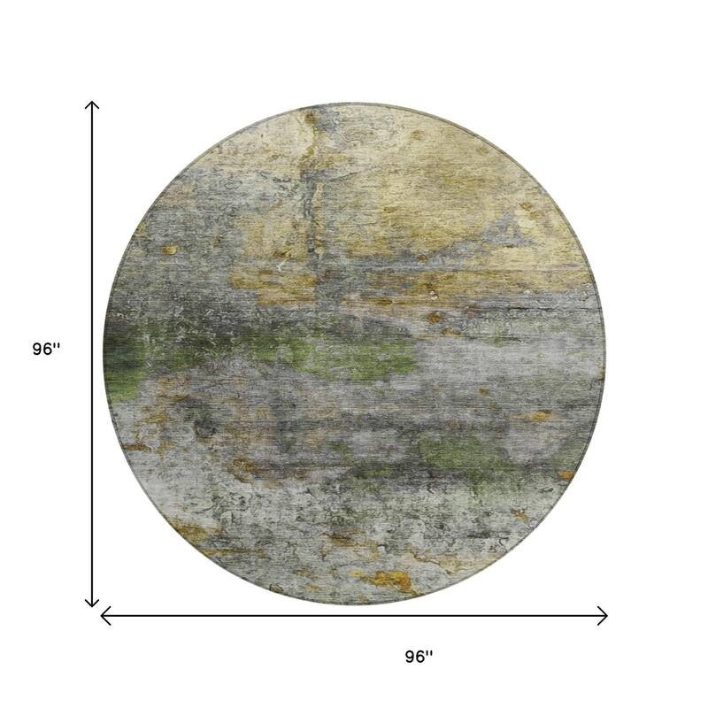 HomeRoots Abstract Transitional Rectangle Outdoor Rug