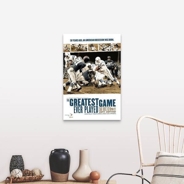 Shop The Greatest Game Ever Played Movie Poster Canvas Wall Art Overstock 24128461
