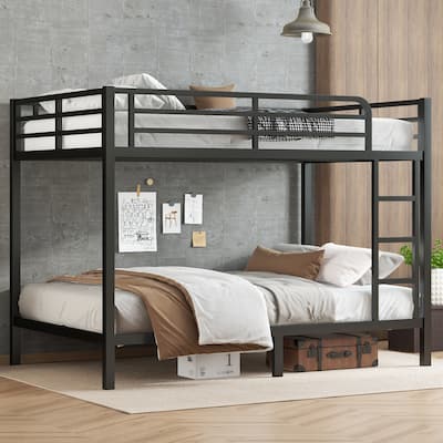 Metal Bunk Bed,Full XL over Full XL