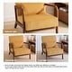 preview thumbnail 62 of 161, 25" W Mid Century Upholstered Wood Accent Chair with Pillow