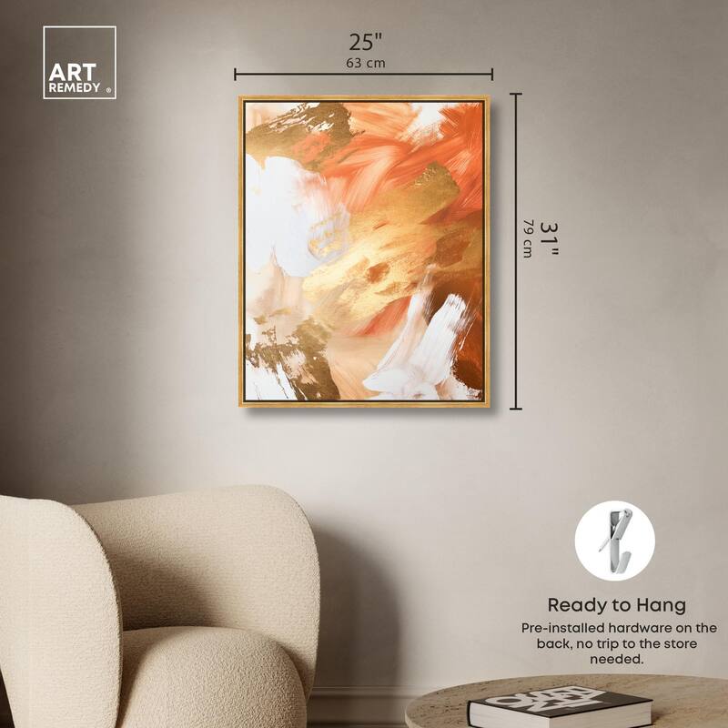 Golden Yellow Citrus Burst II Canvas by Art Remedy