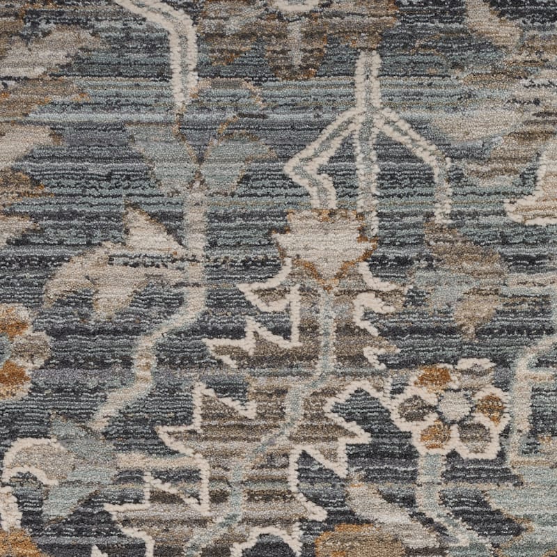 Nourison Nyle Vintage Persian Boho Area Rug - 7'10" x round - Navy Multicolor - Round