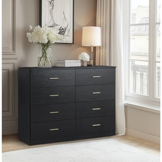 black 8 drawer dresser Soto 8 Drawer Dresser - Black main image 1