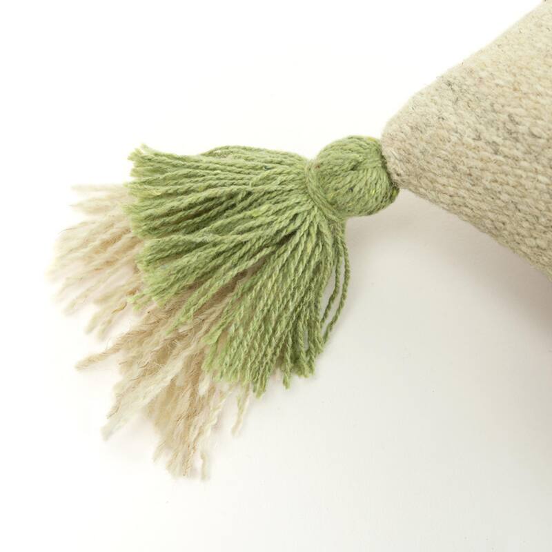 Color Off-Set Stripe Wool Pillow Cover
