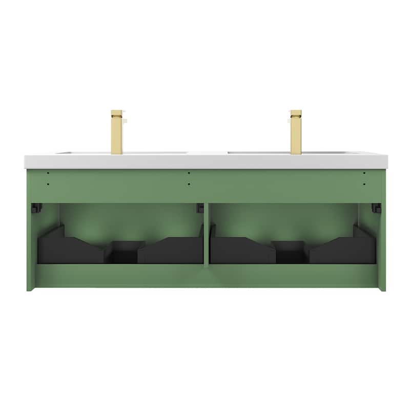 Floating Bathroom Vanity with Sink, Wall Mounted Vanity