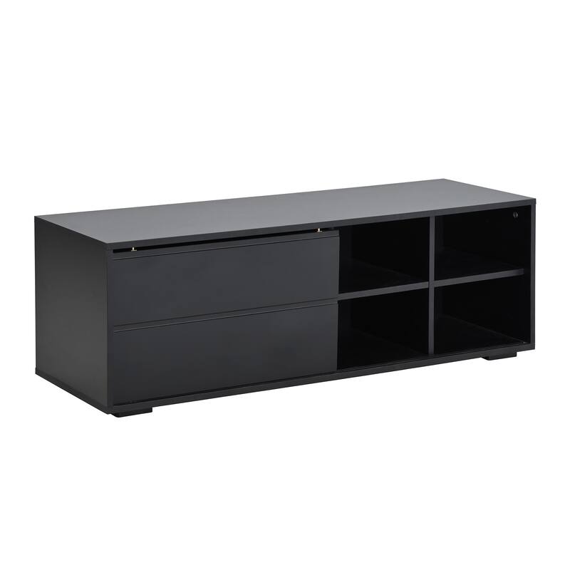 94.4" LED TV Stand with Modular Design and Smart App Control
