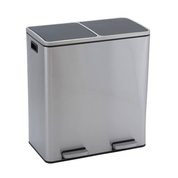 Dual Compartment Trash Can Overstock 27704223