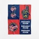 preview thumbnail 1 of 4, WNBA Indiana Fever Domino Swaddle Blanket 40x50 inches - Indiana Fever