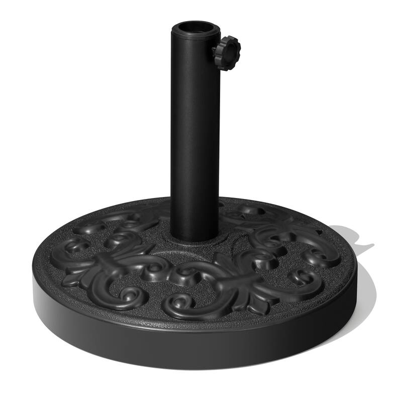 10 x 6.5 Ft Double Top Market Patio Umbrella with Base