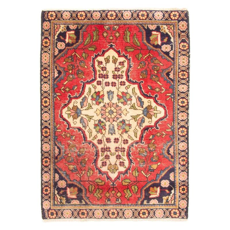 ECARPETGALLERY Hand-knotted Andelz Red Wool Rug - 3'1 x 4'5