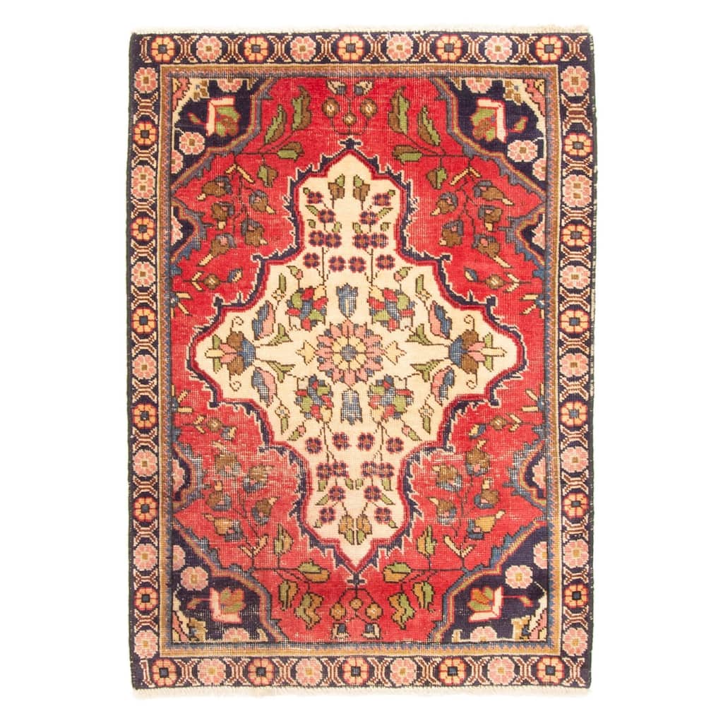 ECARPETGALLERY Hand-knotted Andelz Red Wool Rug - 3'1 x 4'5