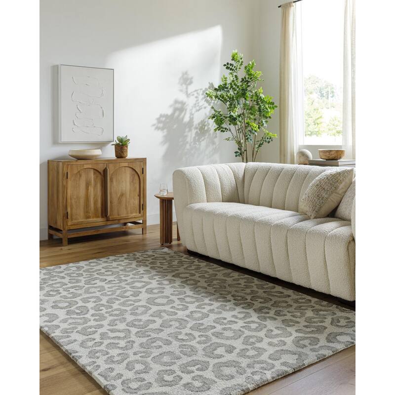 Desirae Casual Abstract Wool Area Rug - 5' x 7' 6"