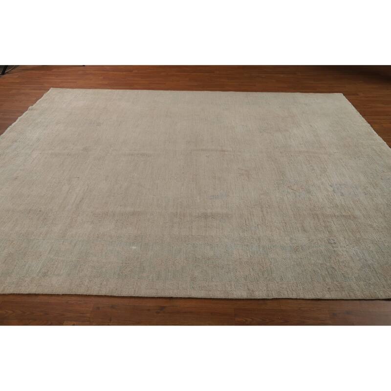 Transitional Oushak Turkish Rug Hand-Knotted Wool Carpet - 8'3"x 10'0"