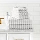 preview thumbnail 8 of 17, Modern Threads Wavy Luxury Spa 6-pc. Quick-dry Towel Set White