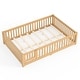 preview thumbnail 3 of 159, Wood Floor Bed with Safety Guardrails and Door
