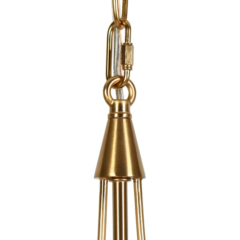 Modern 1-Light Black Gold Pendant Drum Kitchen Island Lights for Dining Room - D 9.6" x H 81.5" Max
