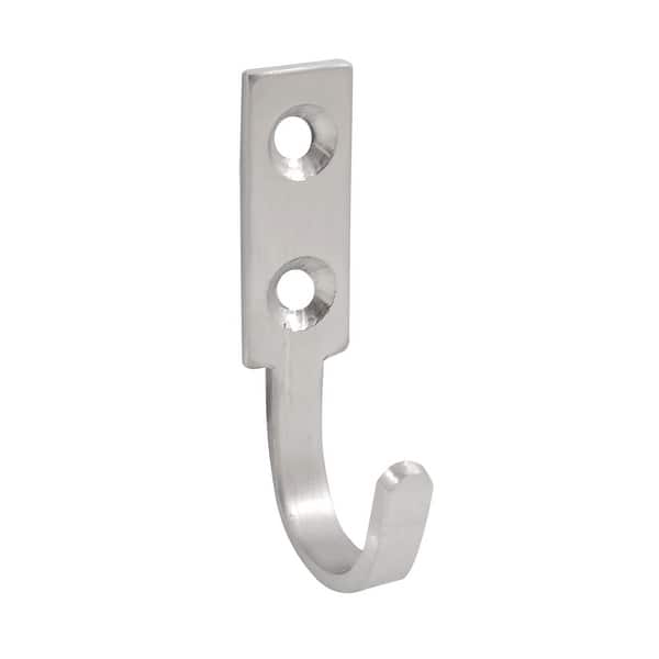 Utility Metal Door Wall Mounted Hooks for Hanging Bags Towels Coat - Silver  - 2.3x 1.3 x 0.6 (L*W*H) - Bed Bath & Beyond - 28803956