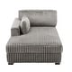 preview thumbnail 76 of 150, 42" W Plush Corduroy Upholstered Chaise Lounge Sleeper for Living