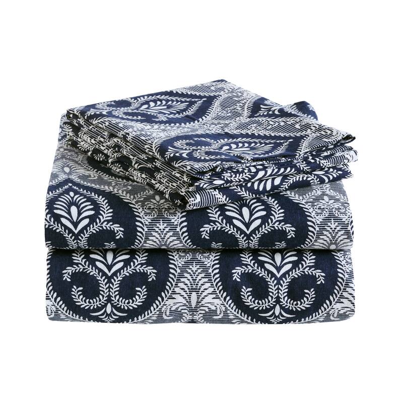 Superior Delevingne Fleur-de-Lis Deep Pocket Sheet Set