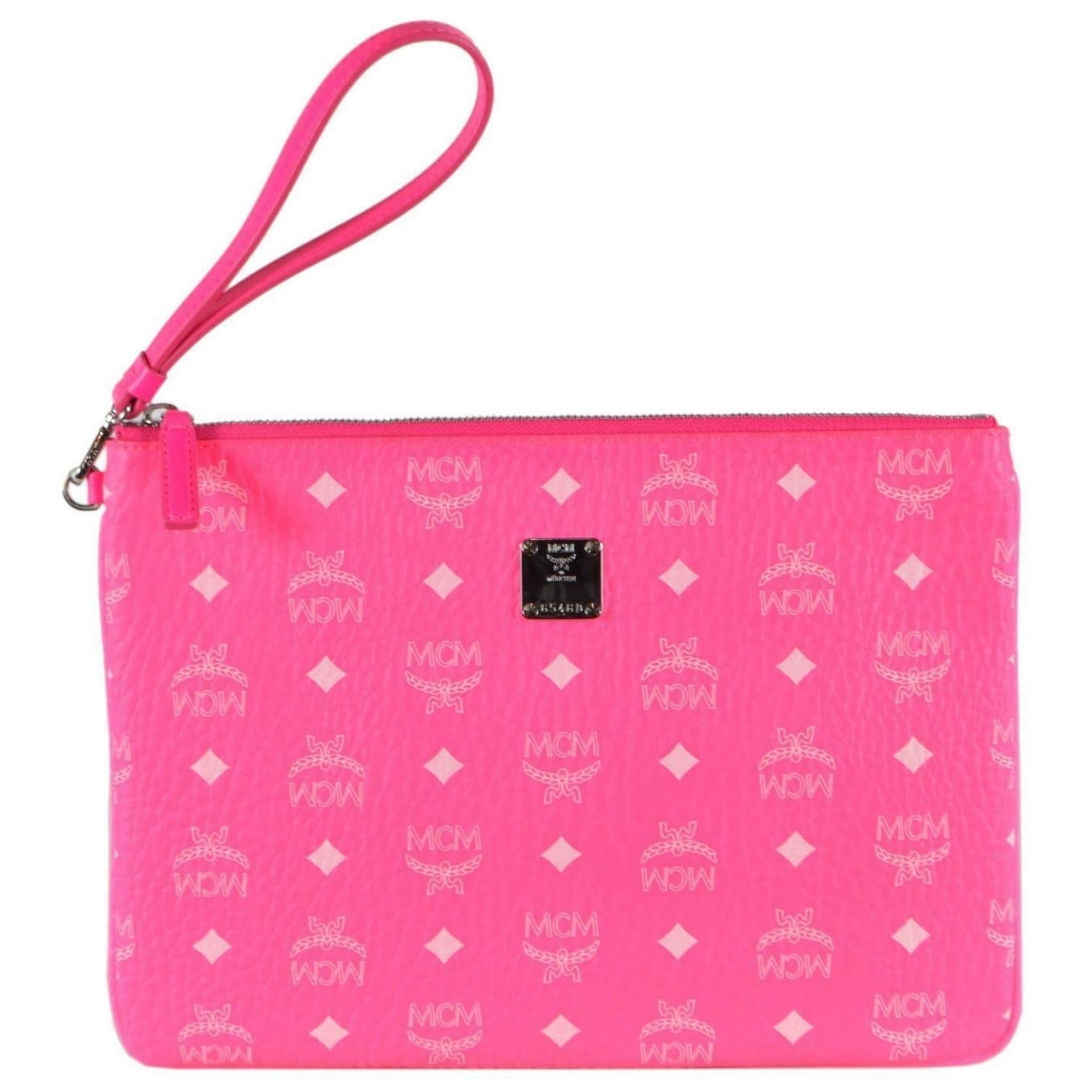 mcm pink luggage