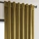 preview thumbnail 100 of 140, Exclusive Fabrics Heritage Plush Velvet Room Darkening Curtain (1 Panel) - Luxurious Single Drapery for Enhanced Room Darkening